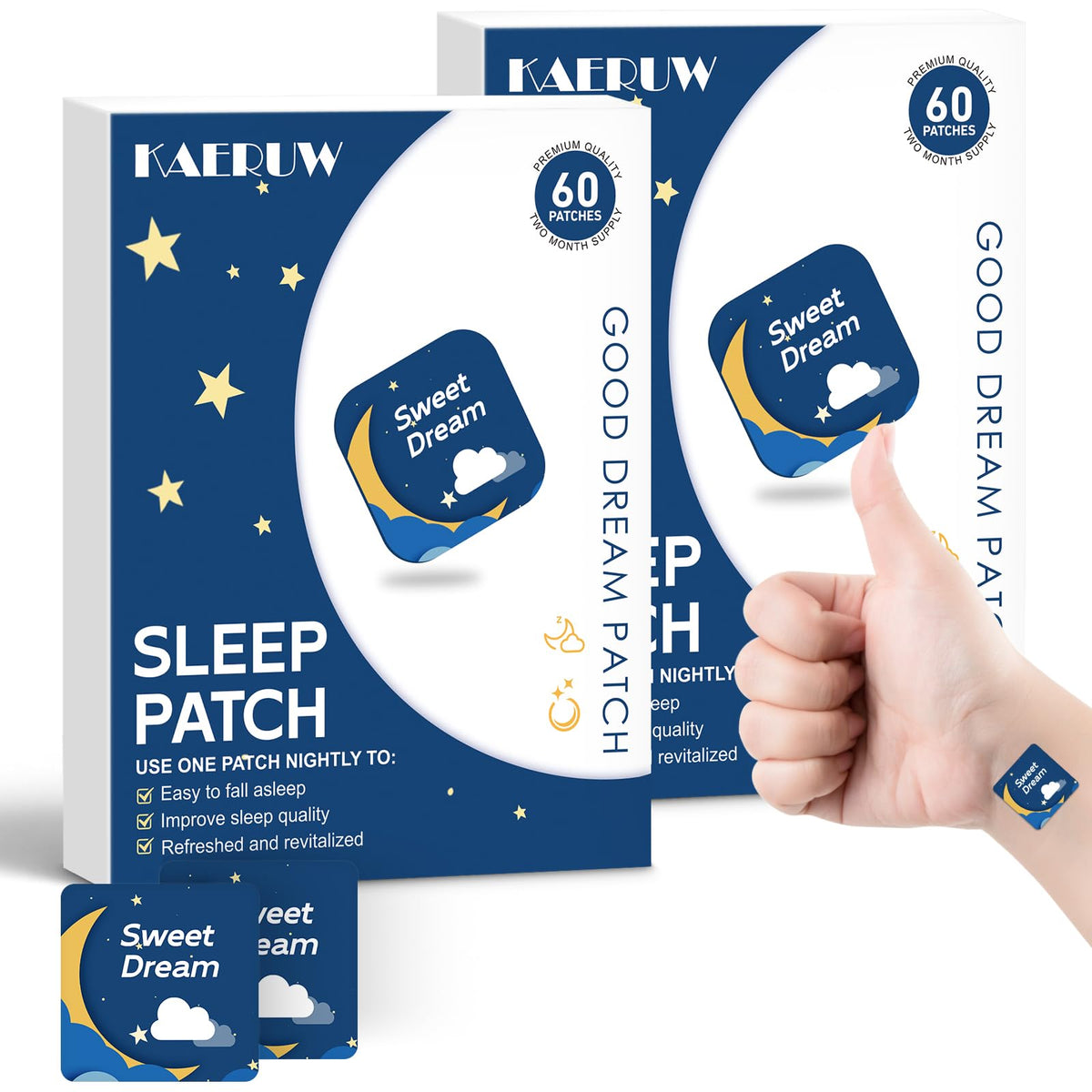 Sleep Patches for Adults – Extra Strength, 2 Box (120 patches) hero image