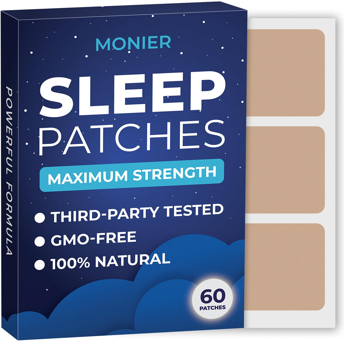 Sleep patches for adults with extra strength melatonin and valerian