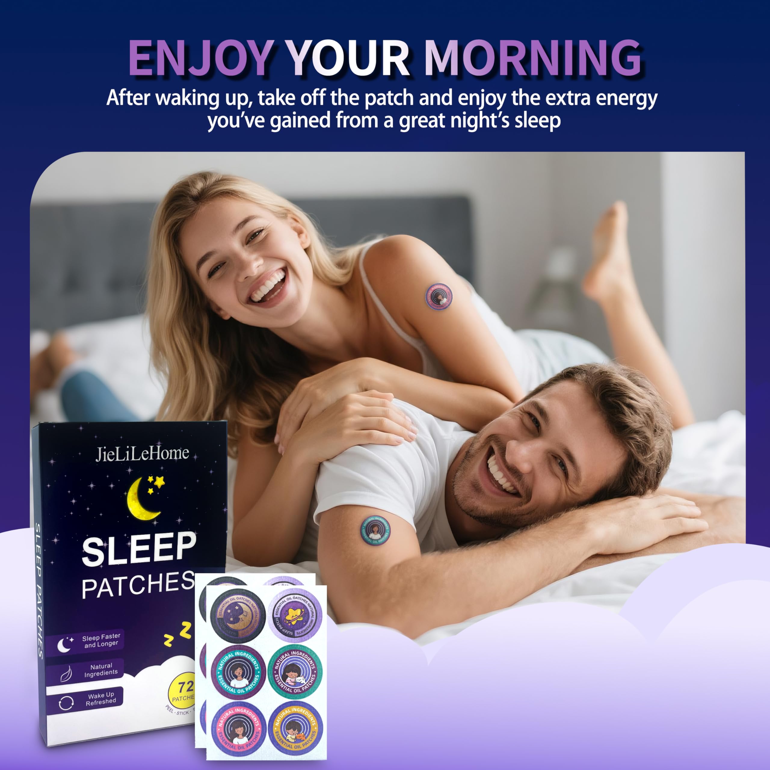 Travel-friendly packaging and 72 patches per box