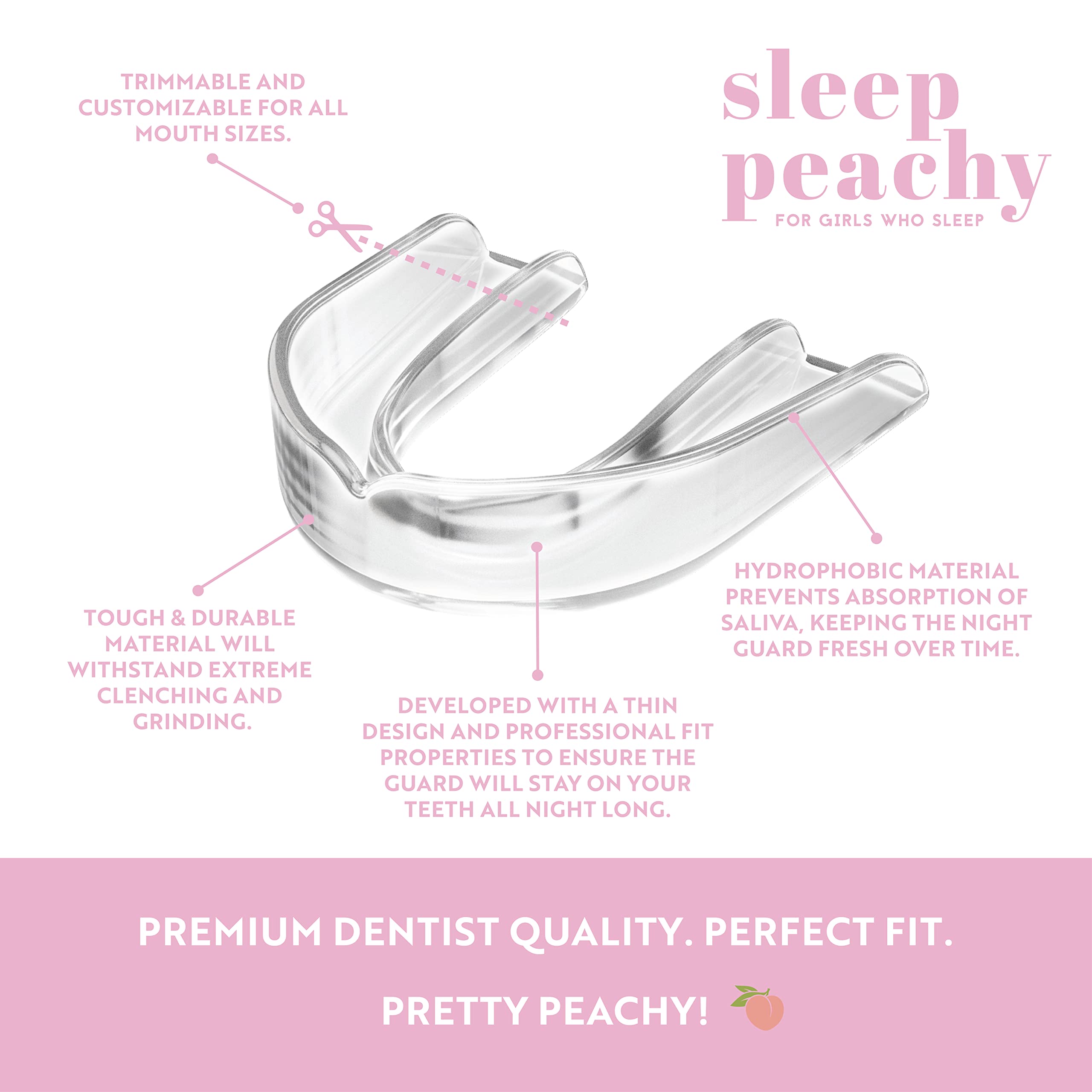 Braces-friendly Sleep Peachy night guard - Clear