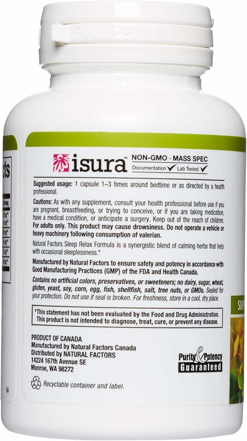 Passion flower and skullcap in Sleep Relax Formula