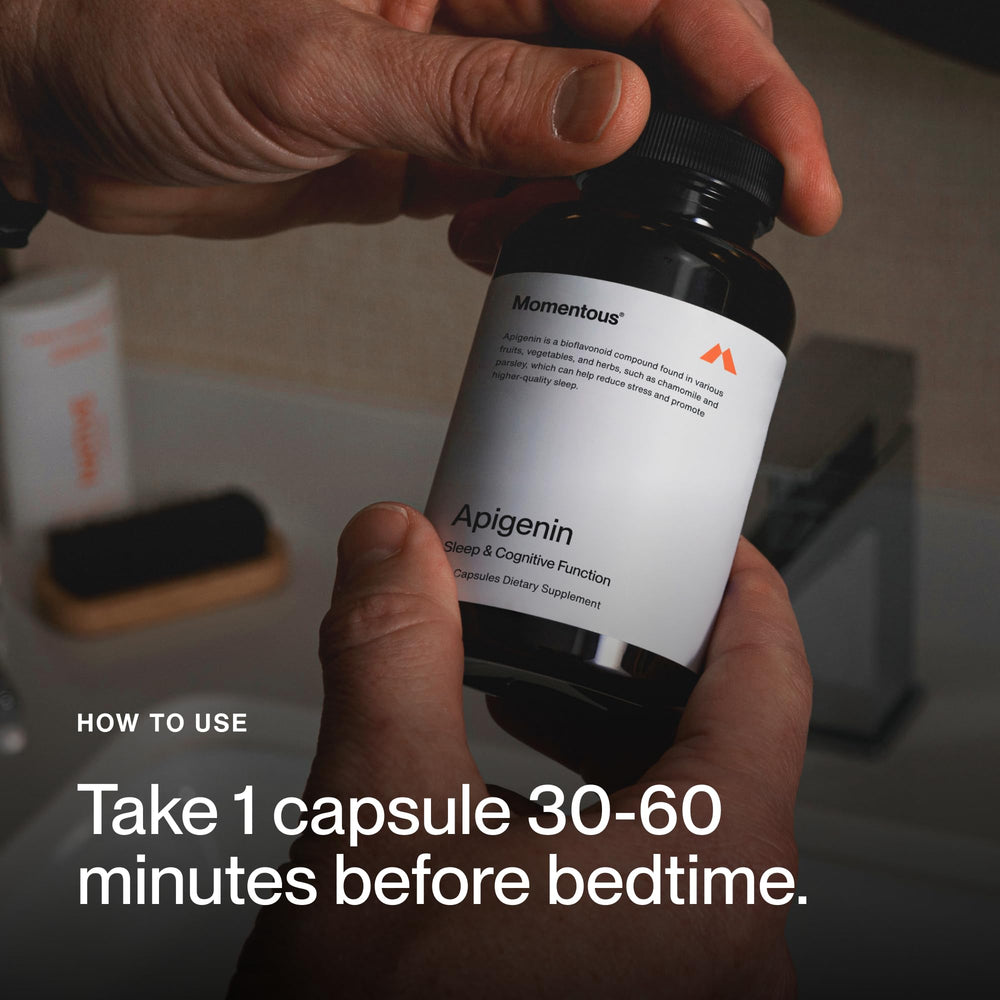 Sleep-support illustration featuring apigenin