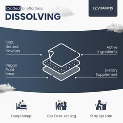 Label showing sleep-support ingredients including Vitamin D3