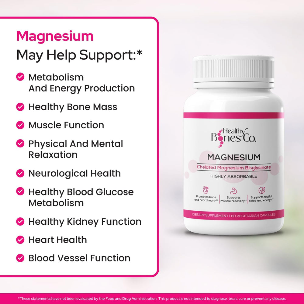 Sleep support with magnesium bisglycinate capsules
