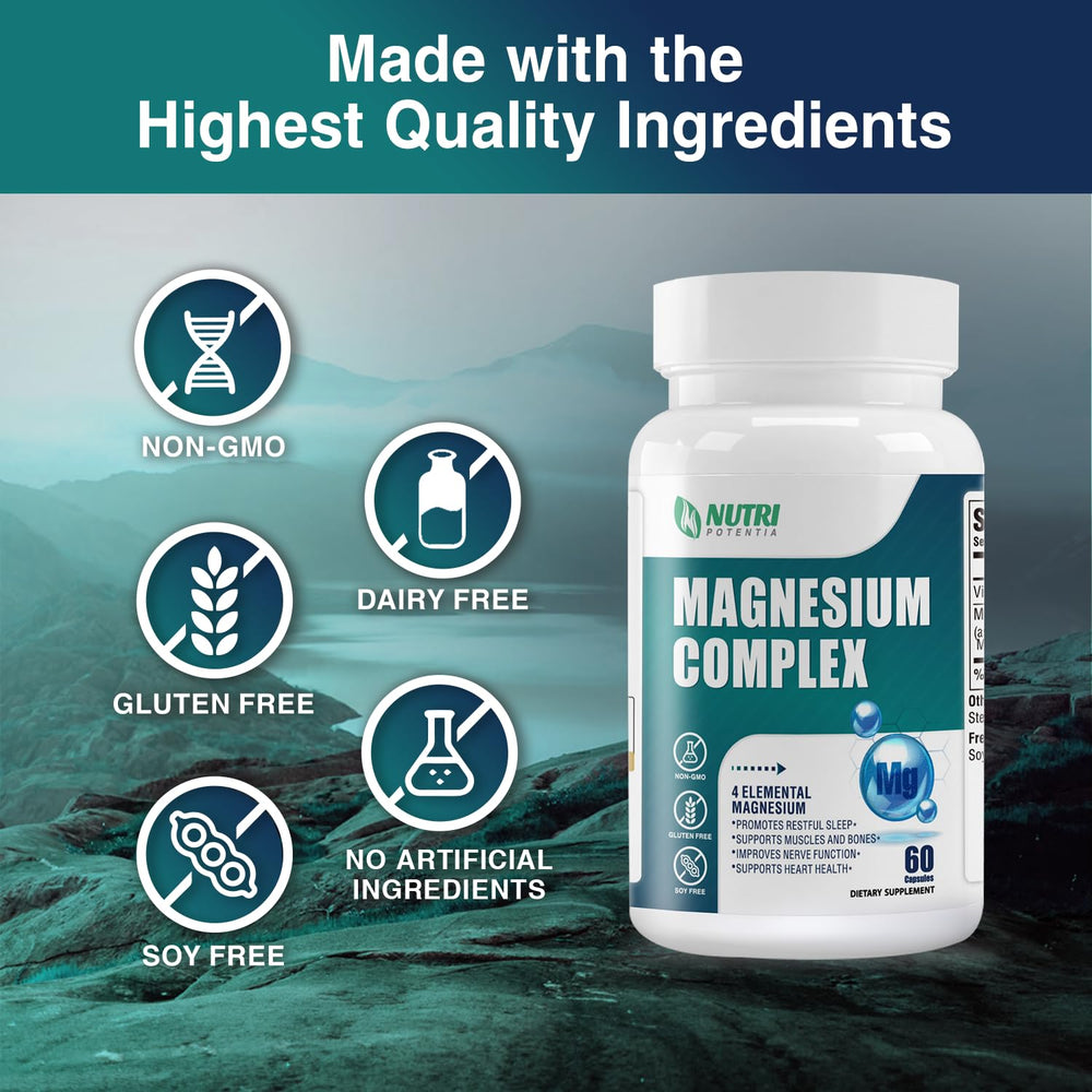Magnesium capsules to support restful sleep