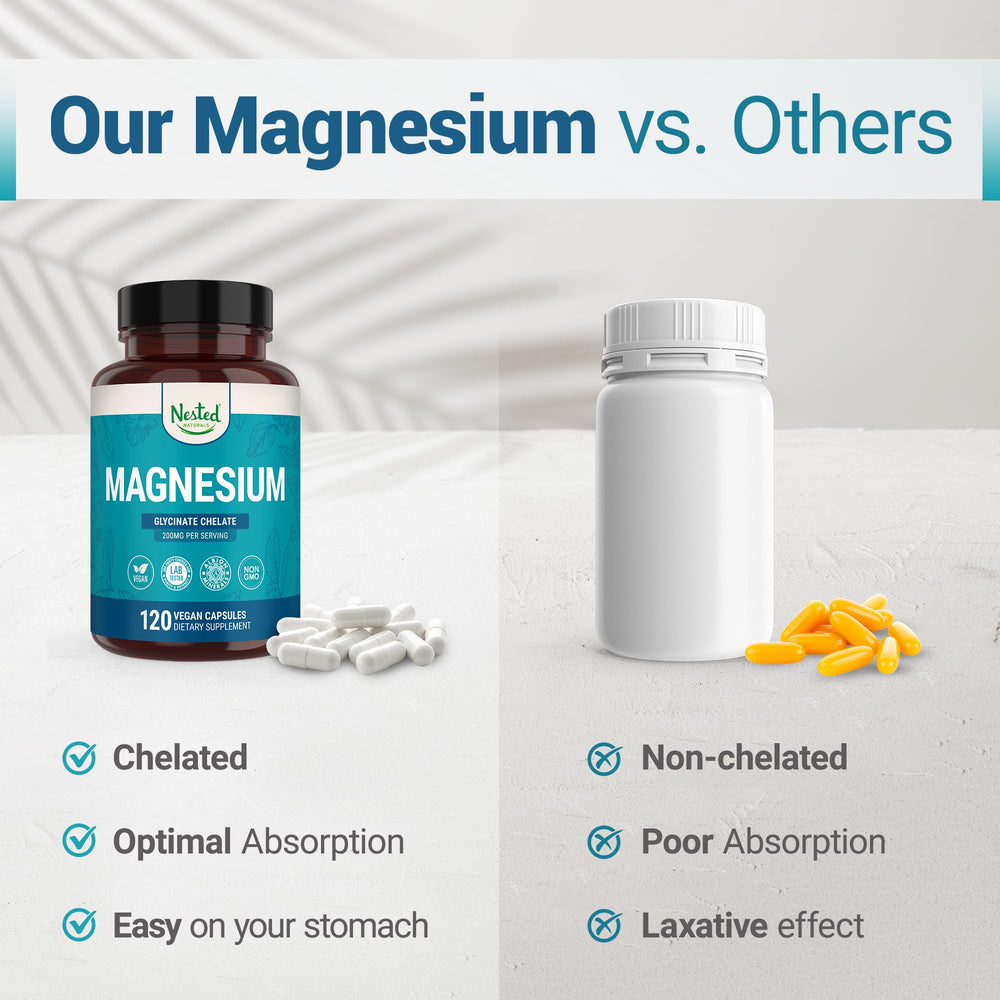 Sleep support with magnesium glycinate