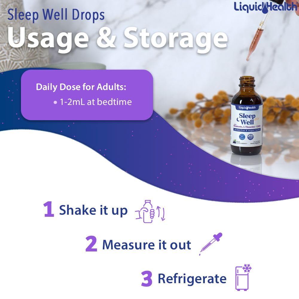 Night-time usage setup showing droppers and bottle