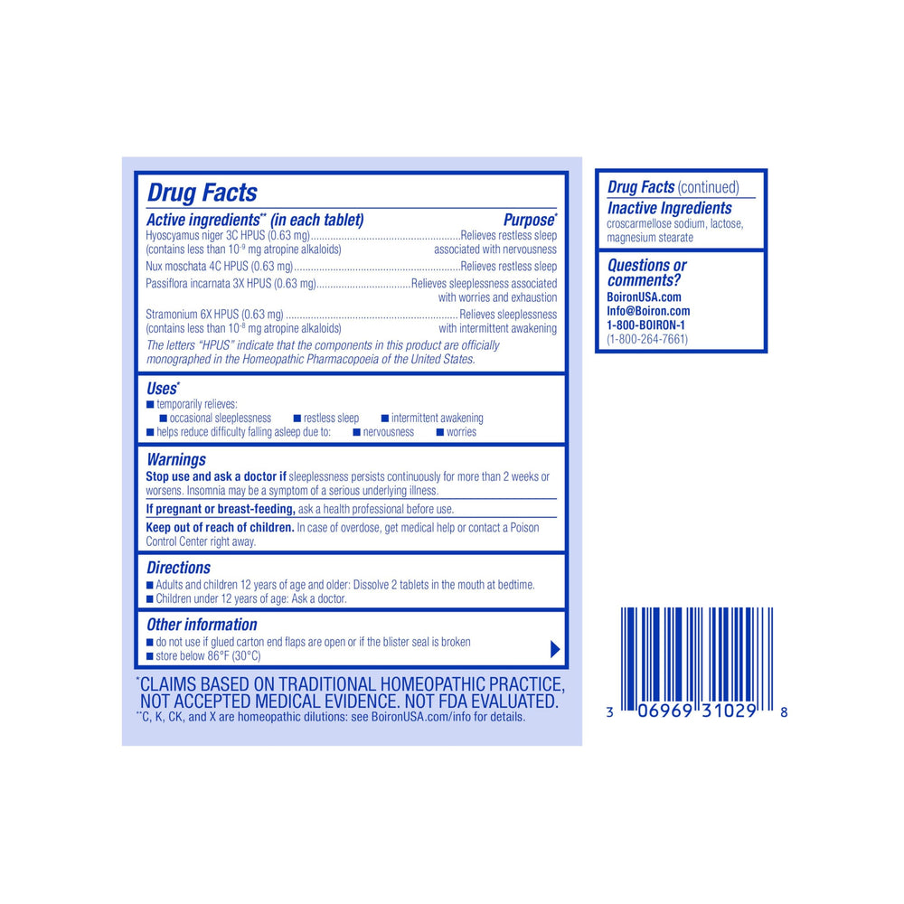 SleepCalm box front showing 120-count