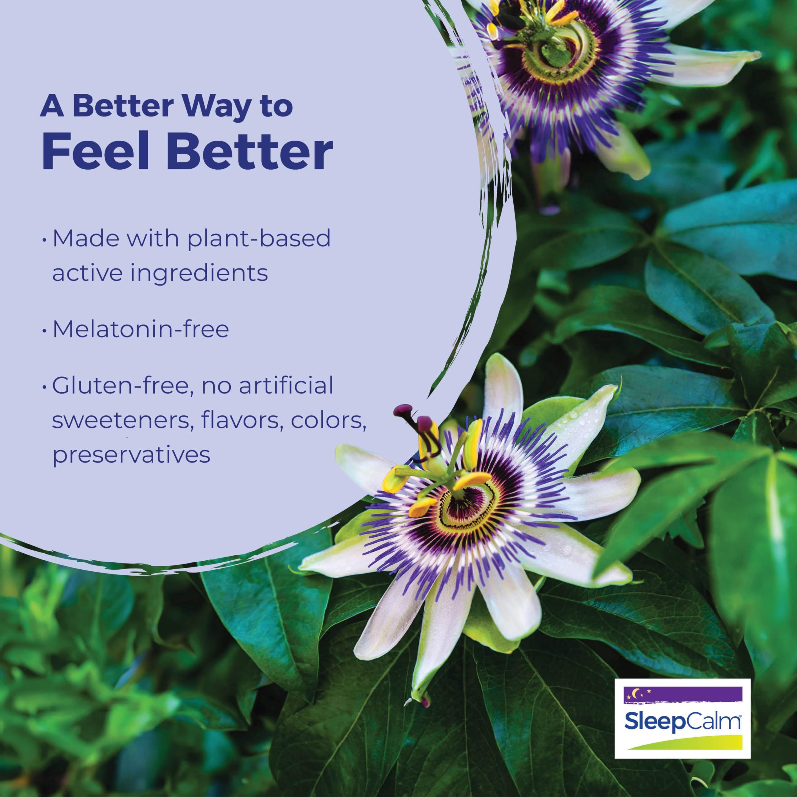 Plant-based active ingredients label for SleepCalm