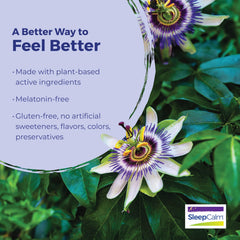 Plant-based active ingredients label for SleepCalm