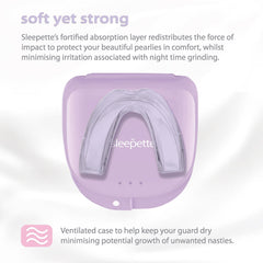 Four dental mouth guards in two sizes from Sleepette