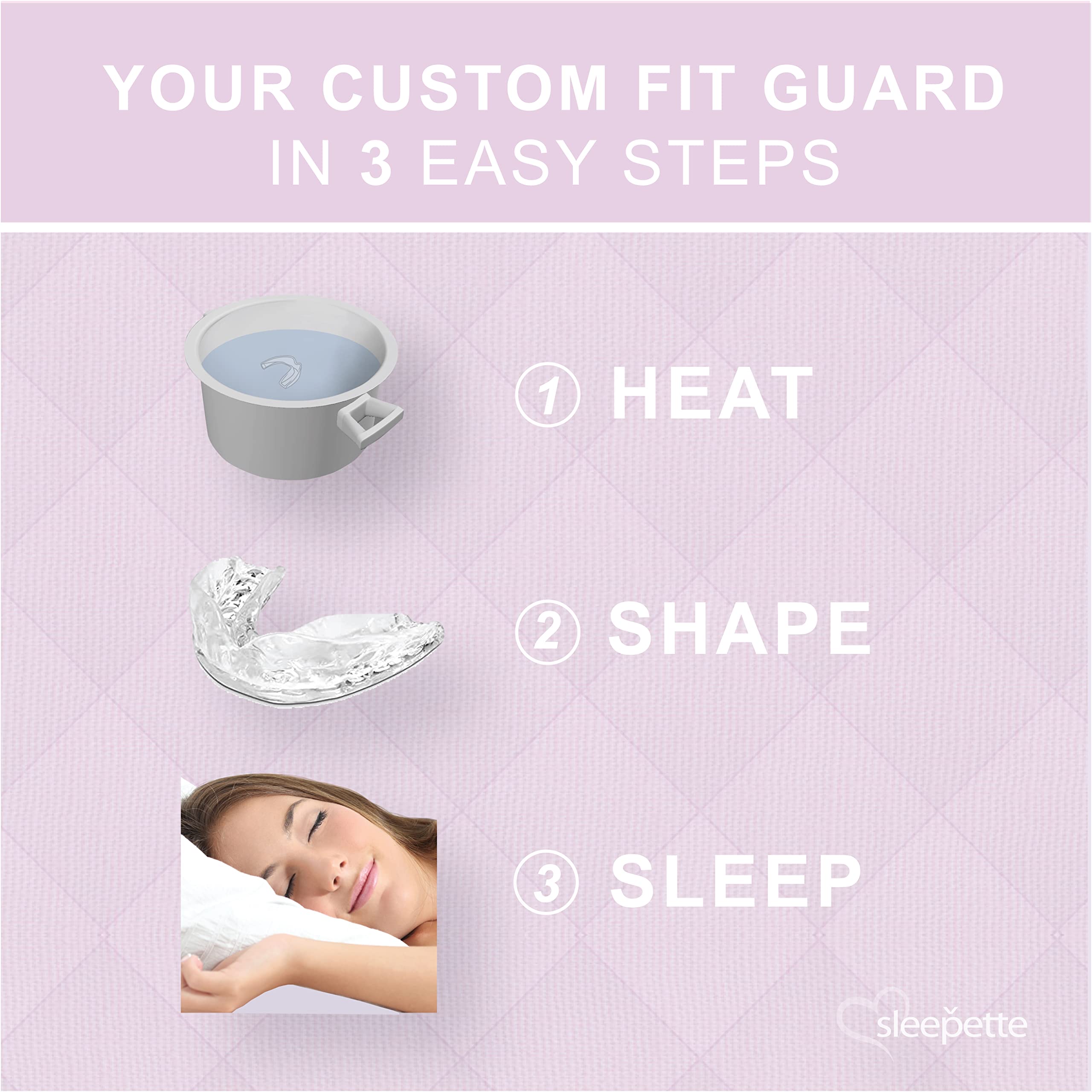 Sleepette Night Guard for Women – two sizes and four trays