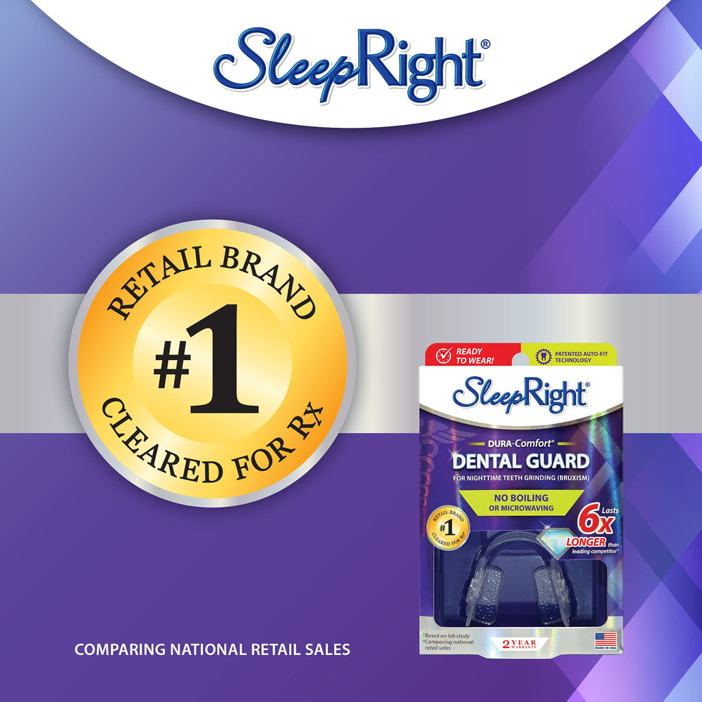 Durable SleepRight guard designed to prevent teeth grinding