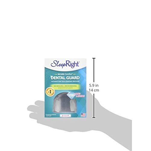 SleepRight Secure-Comfort dental guard worn in mouth