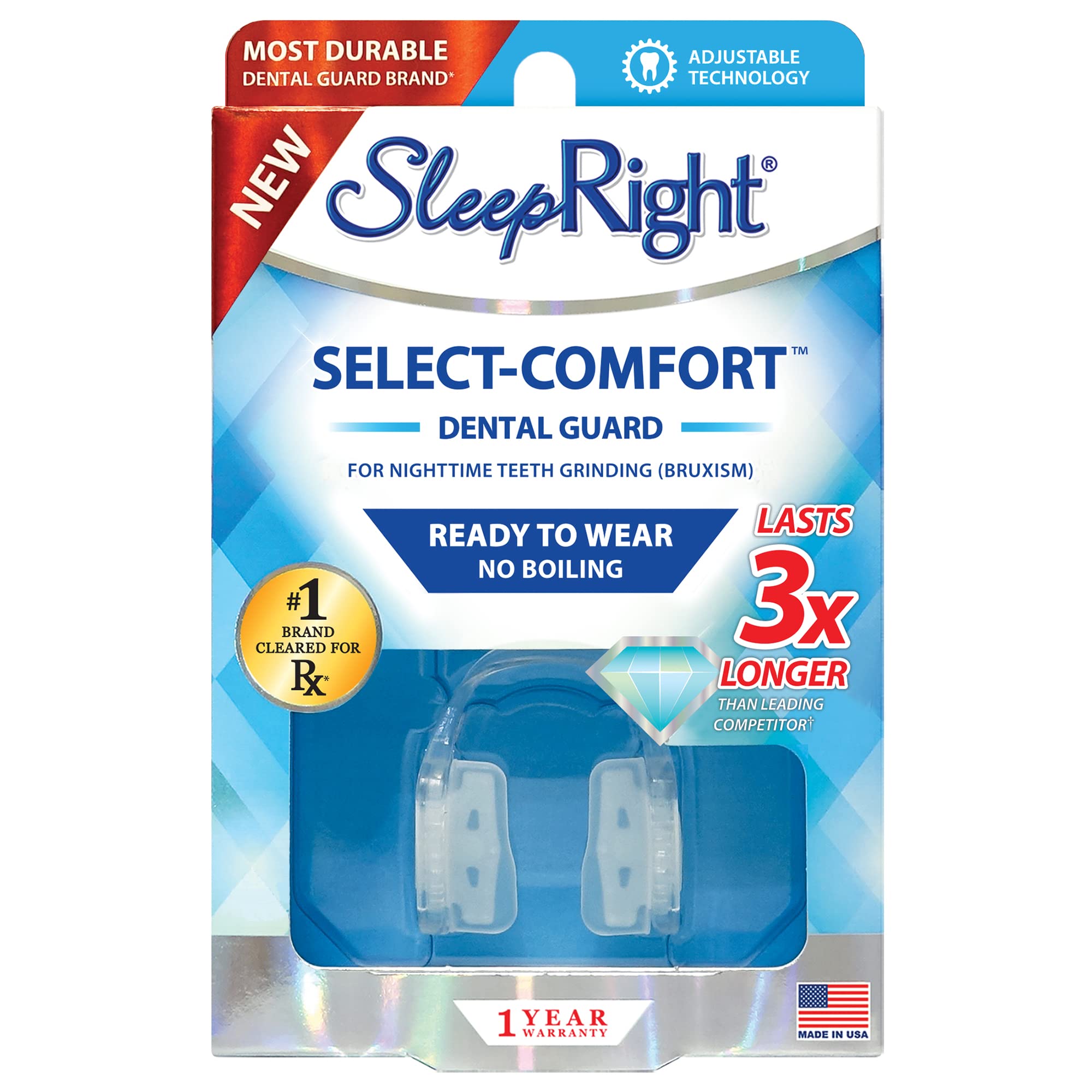 SleepRight Select-Comfort Dental Guard in packaging