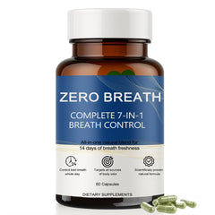 Slifthistle Zero Breath capsules bottle with mint and chlorophyllin on the label