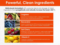 Back label with ingredients and nutrition facts