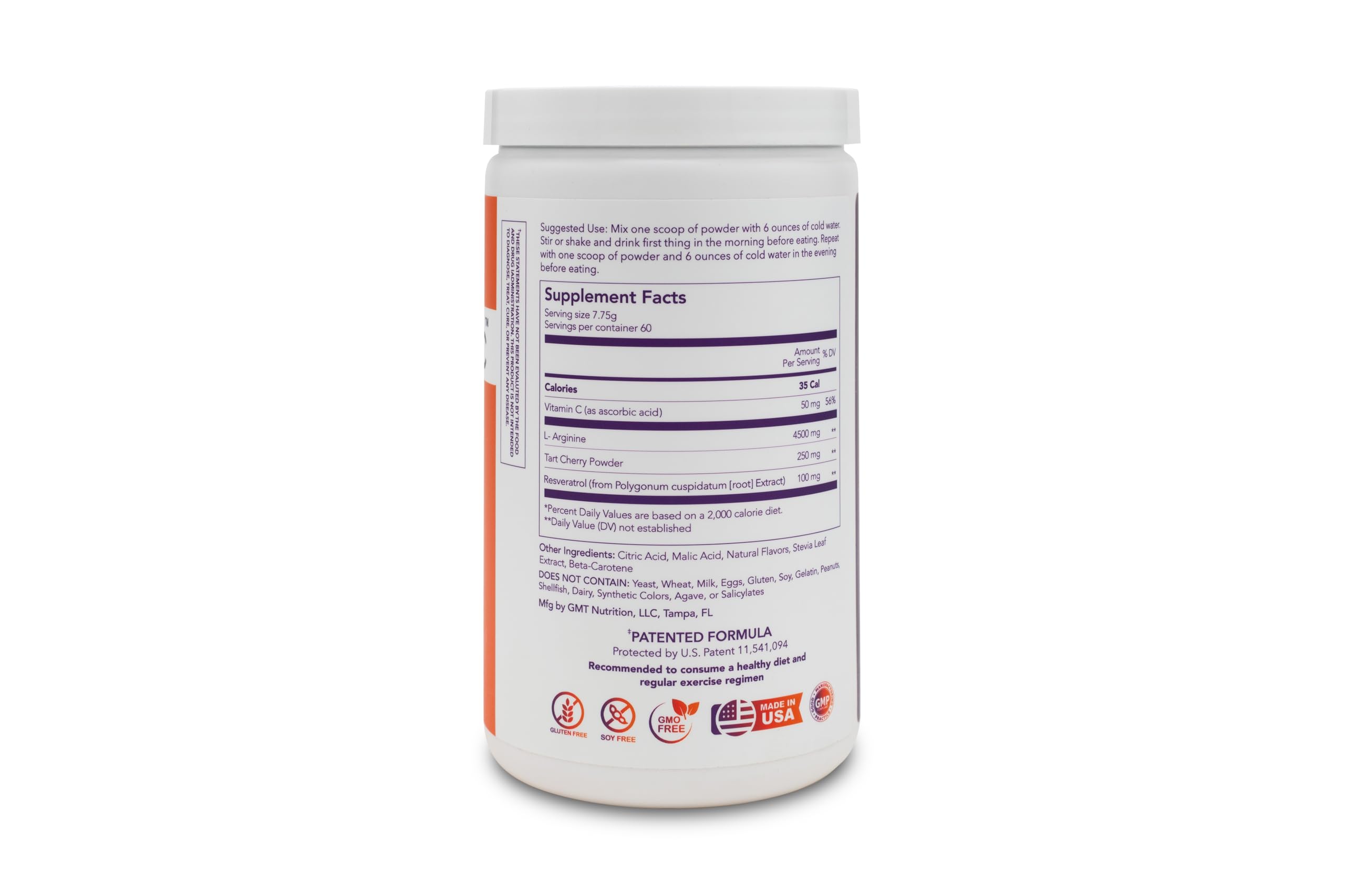 Natural ingredients list for SlimCentric GLP-1 powder
