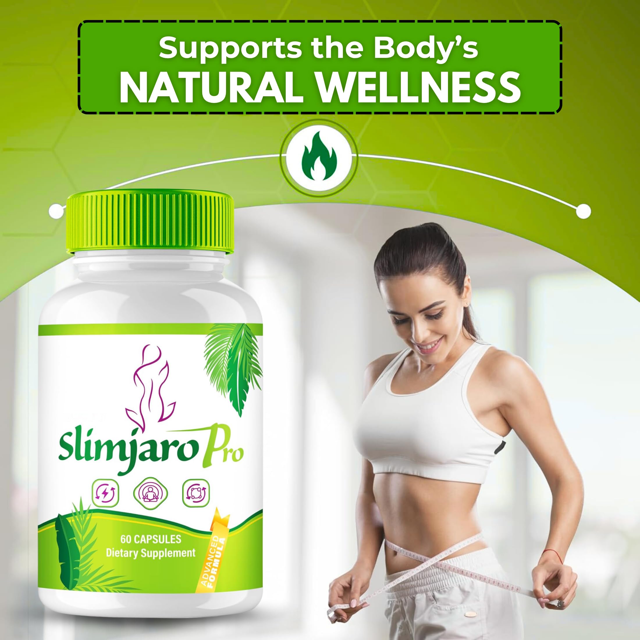 Back panel of Slimjaro Pro bottle with supplement facts