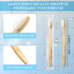 Individually wrapped prepasted toothbrushes for travel and gifting