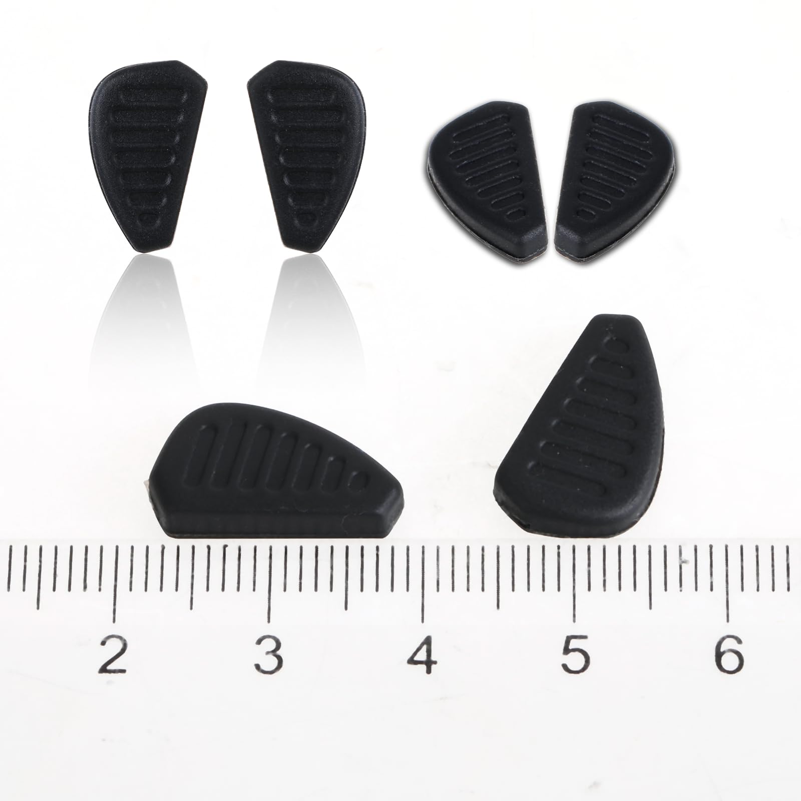 Slip-on non-slip silicone nose pads for glasses 9x17mm