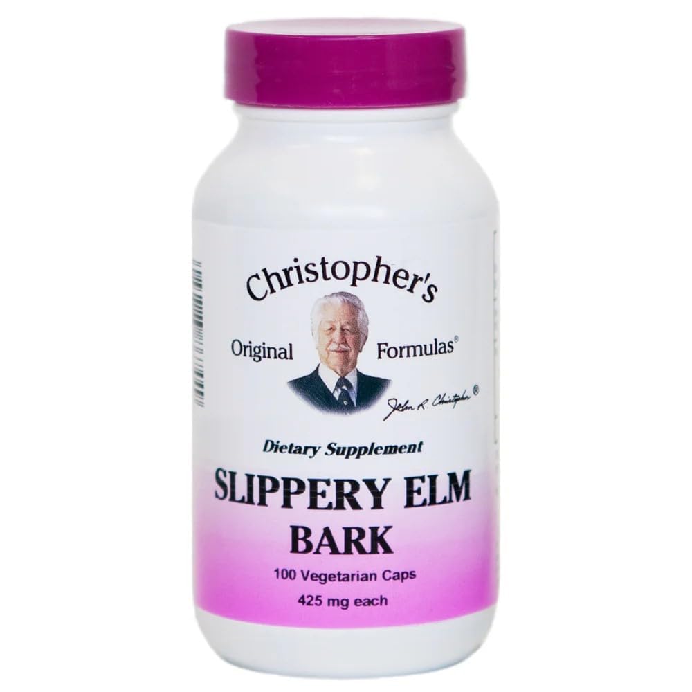 Christopher's Original Formulas Slippery Elm Capsules bottle