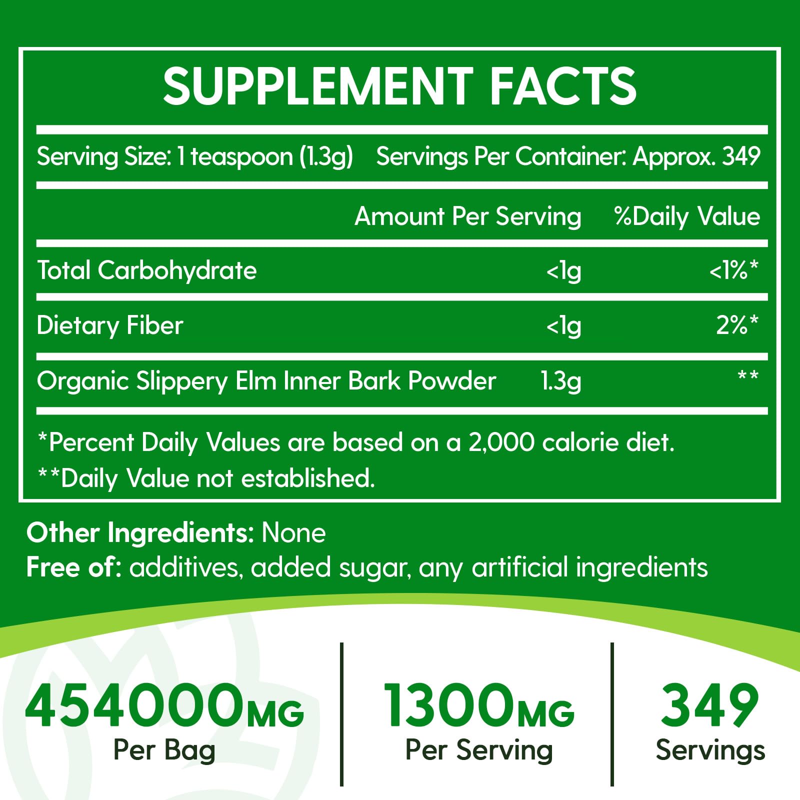 Close-up of fine Slippery Elm powder texture