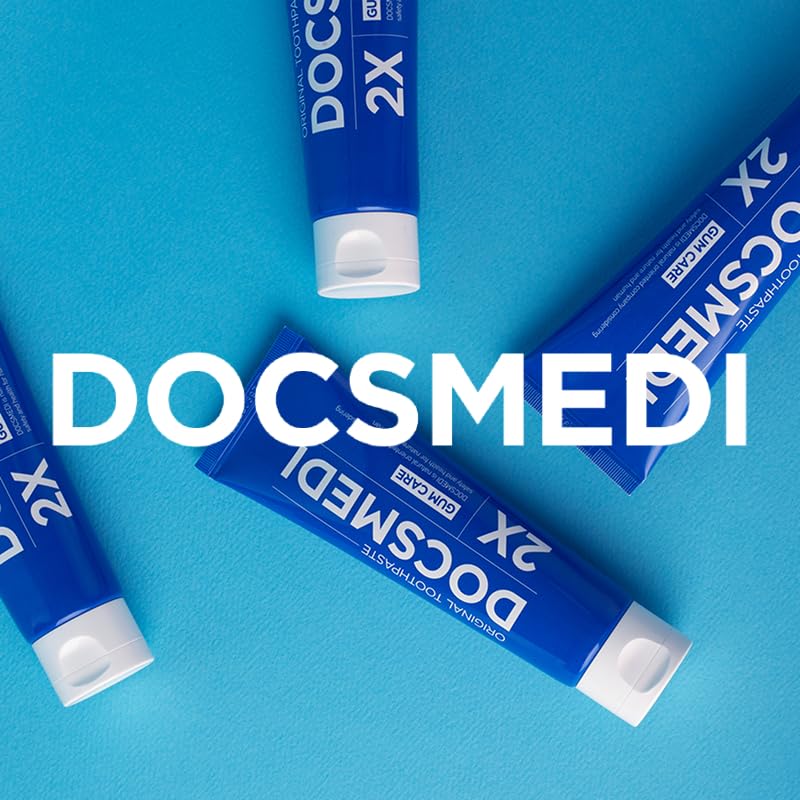 Slow Recipe DOCSMEDI Doctrust K displayed in a bathroom during morning routine promoting daily oral care