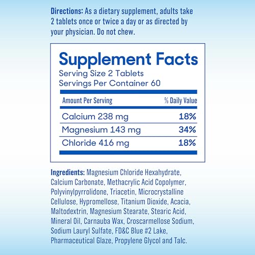High-absorption magnesium chloride with calcium ingredient