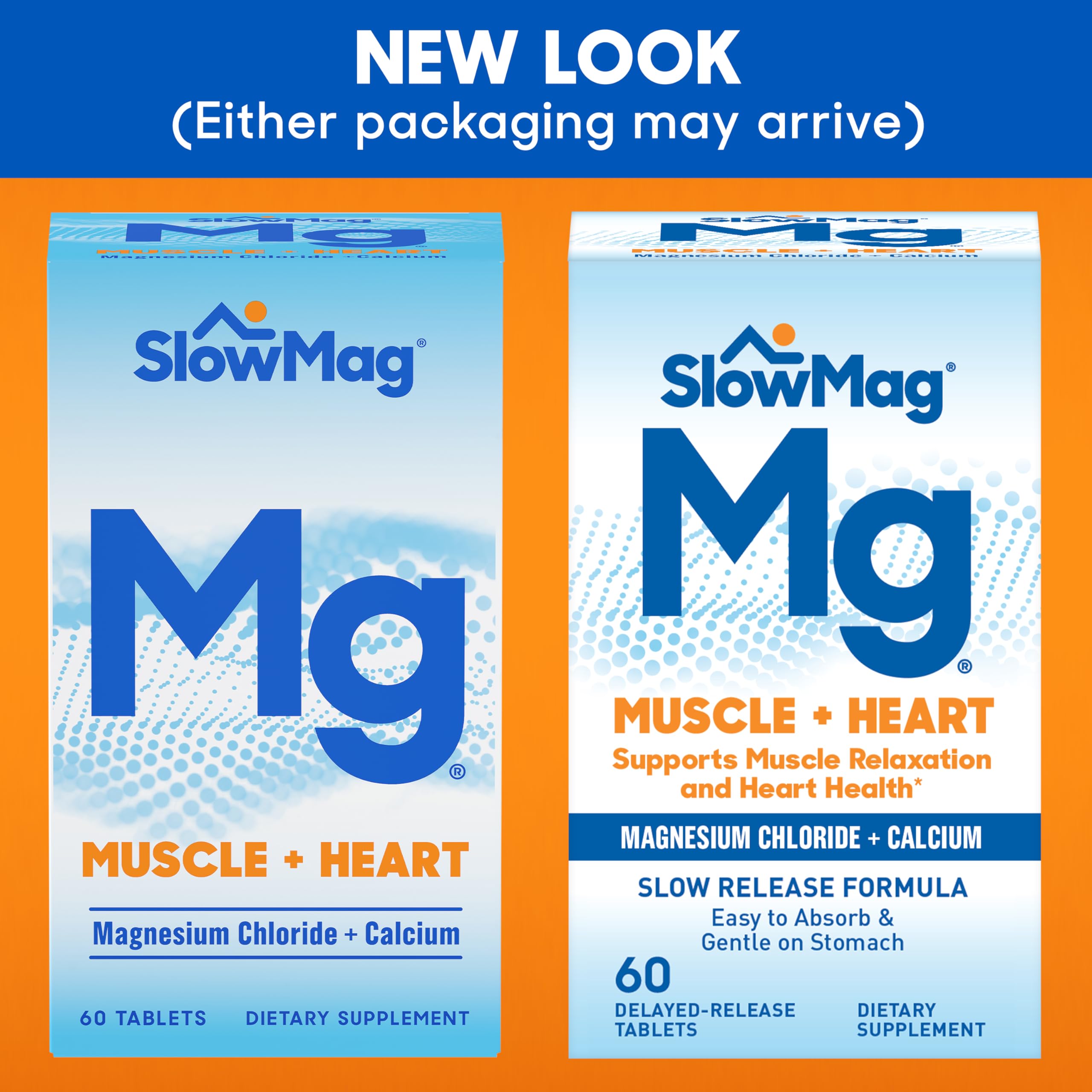 SlowMag ingredients showing magnesium chloride and calcium