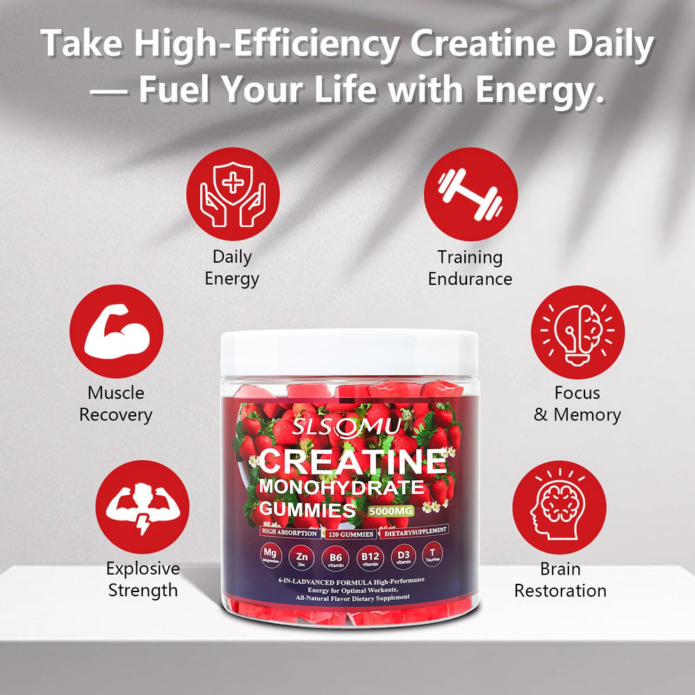 Athlete taking Slsomu Creatine Monohydrate Gummies after workout