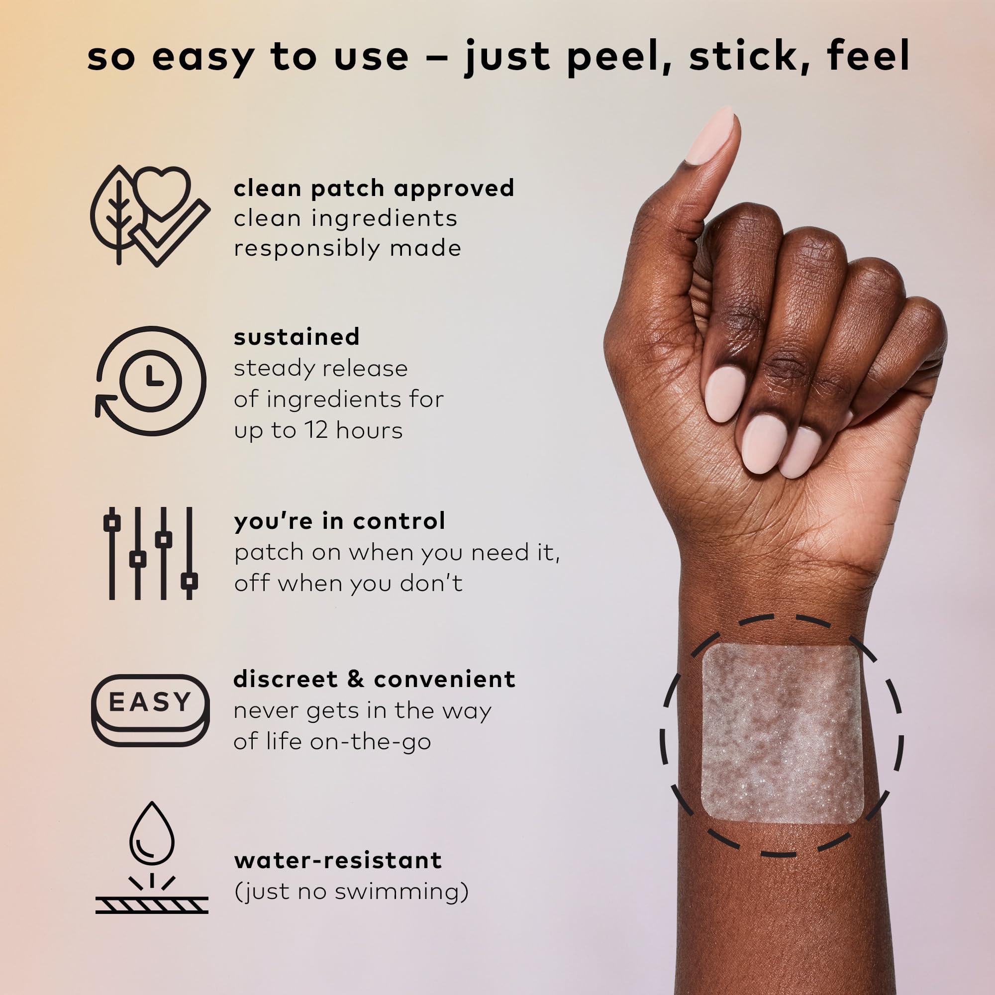 Slumber Patch ingredients list and label