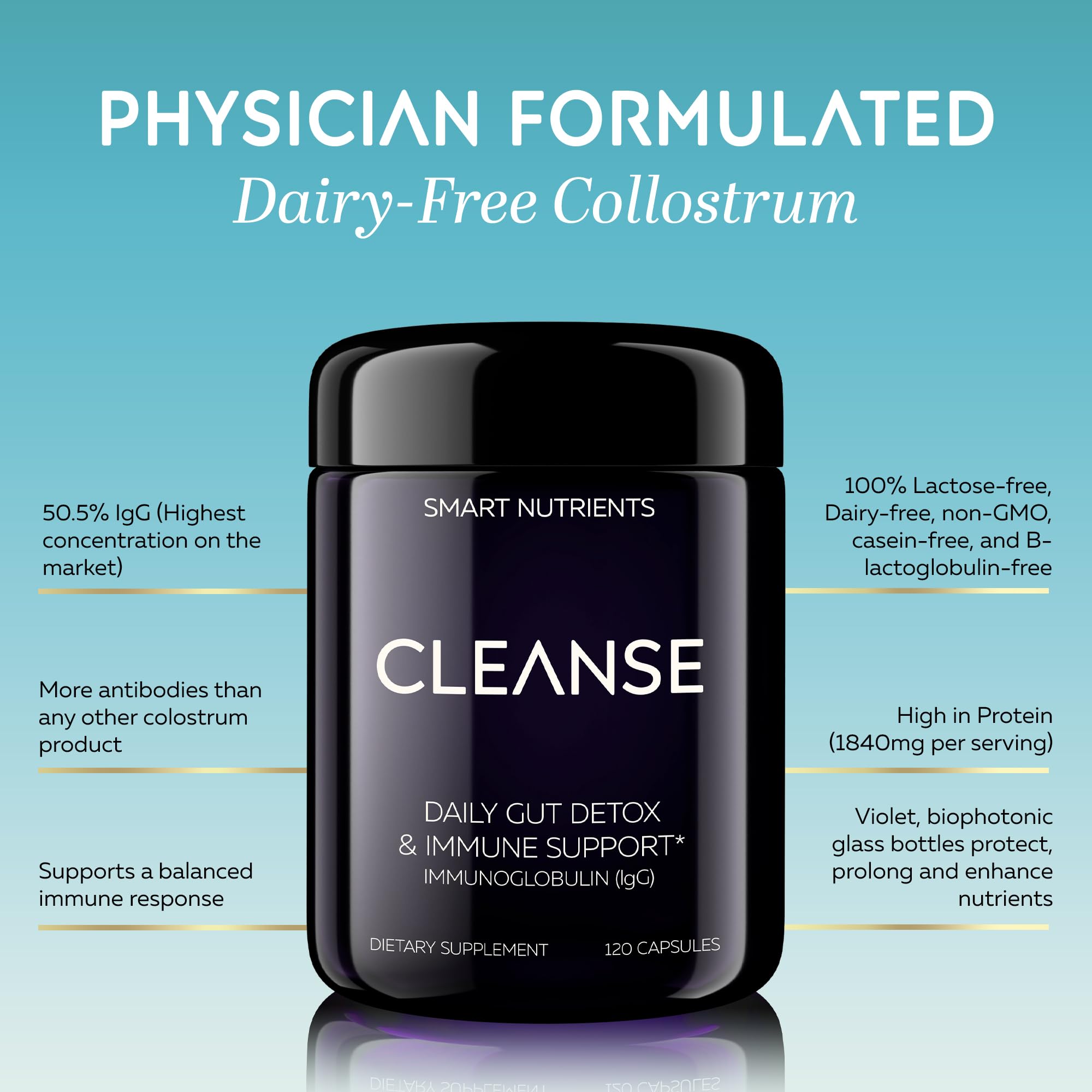 Smart Nutrients CLEANSE Limited Edition all-black packaging conveying premium, discreet daily use.