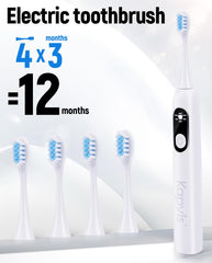 Smart timer indicating a 2-minute brushing cycle