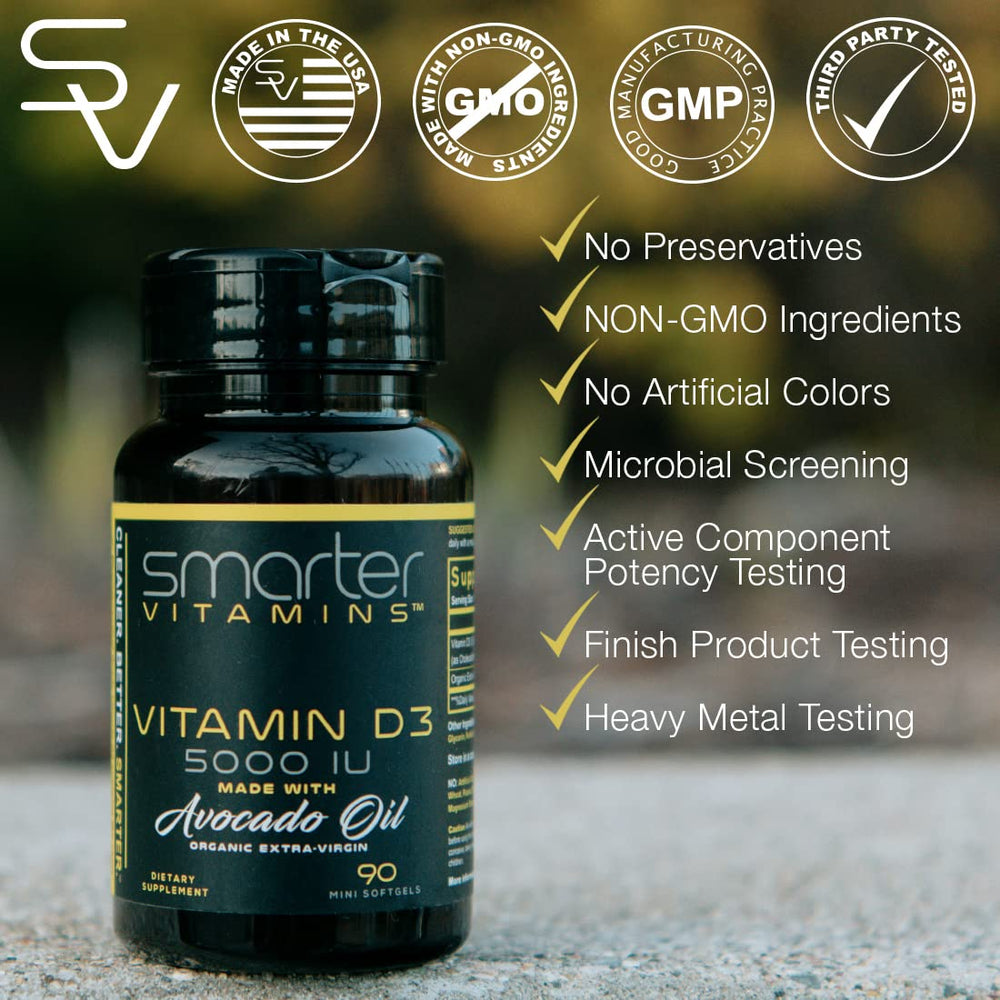 Mini softgels in avocado oil with bottle