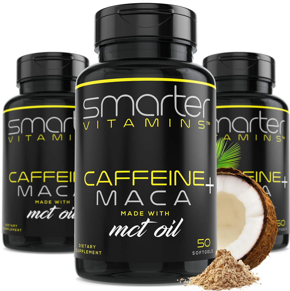 3-pack Smarter Energy Pills bottle set with 150 softgels