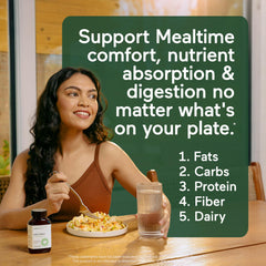 Graphic showing 16 enzymes for digestion