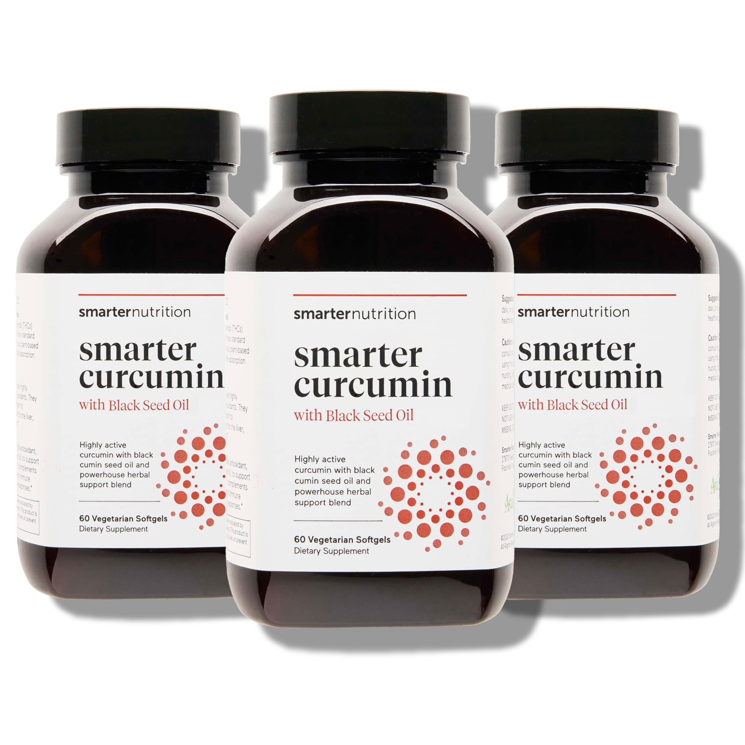 Smarter Nutrition Curcumin Softgels bottle front view