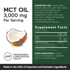 Origin from coconut oil for MCT capsules