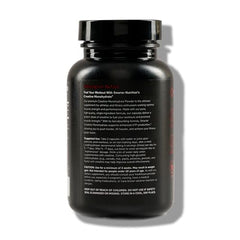 Back label with ingredients and directions