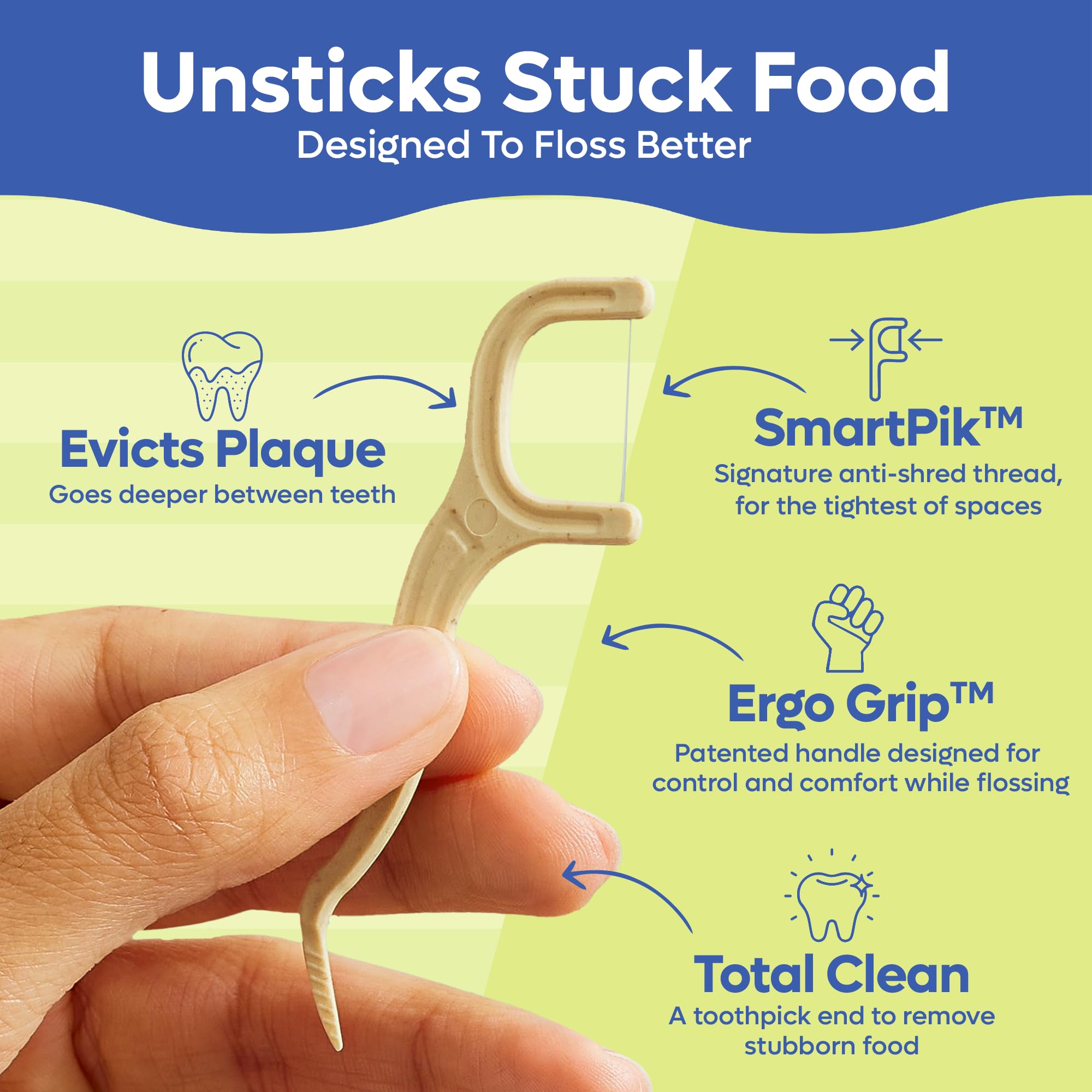 Close-up of straw wheat blend floss thread
