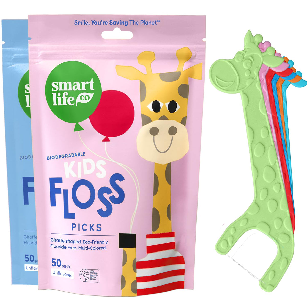 SmartLifeco Kids Flossers - Straw Wheat Material