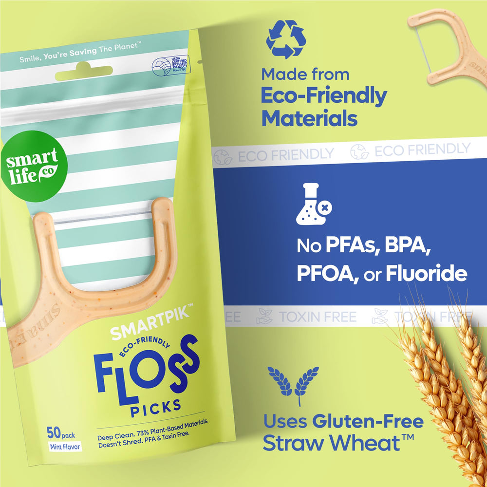 Mint-flavored floss thread for fresh breath