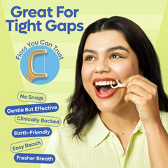 Textured tooth pick end for deep cleaning and gum stimulation