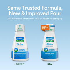 SmartMouth Clinical DDS Activated Oral Rinse 32oz bottle side view