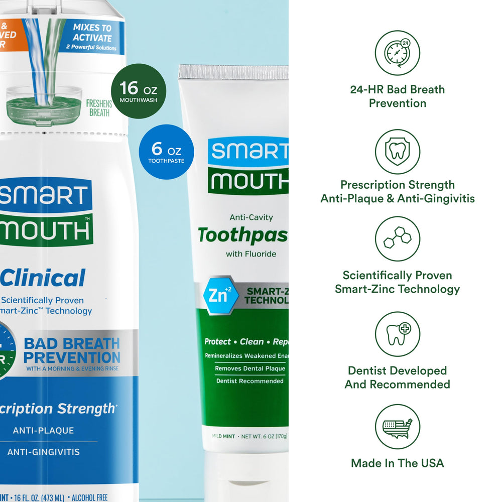 SmartMouth Clinical DDS Toothpaste tubes