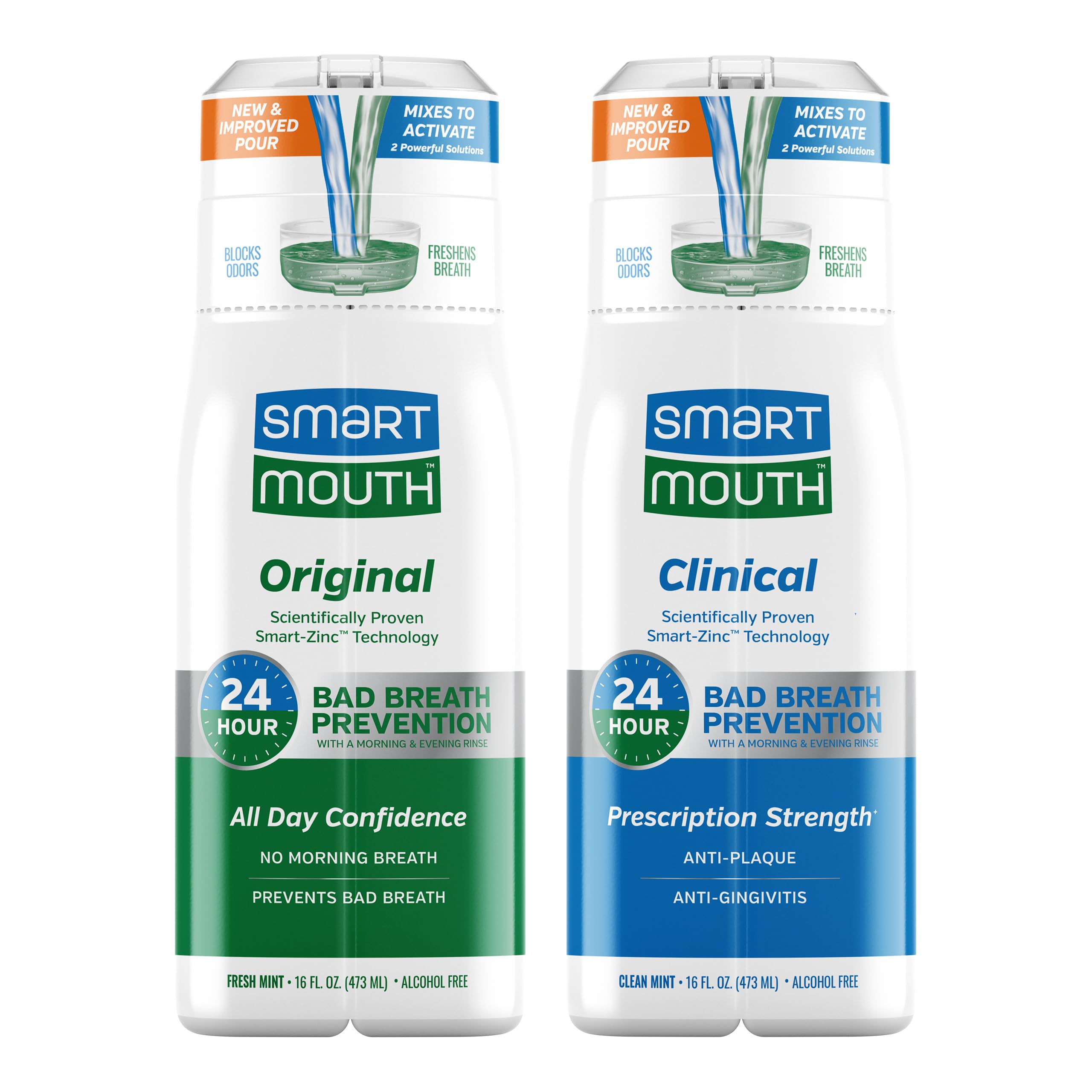 SmartMouth DDS Activated Clinical Mouthwash bottle – 16 oz