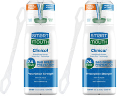 SmartMouth DDS activated clinical mouthwash bottle with tongue cleaner
