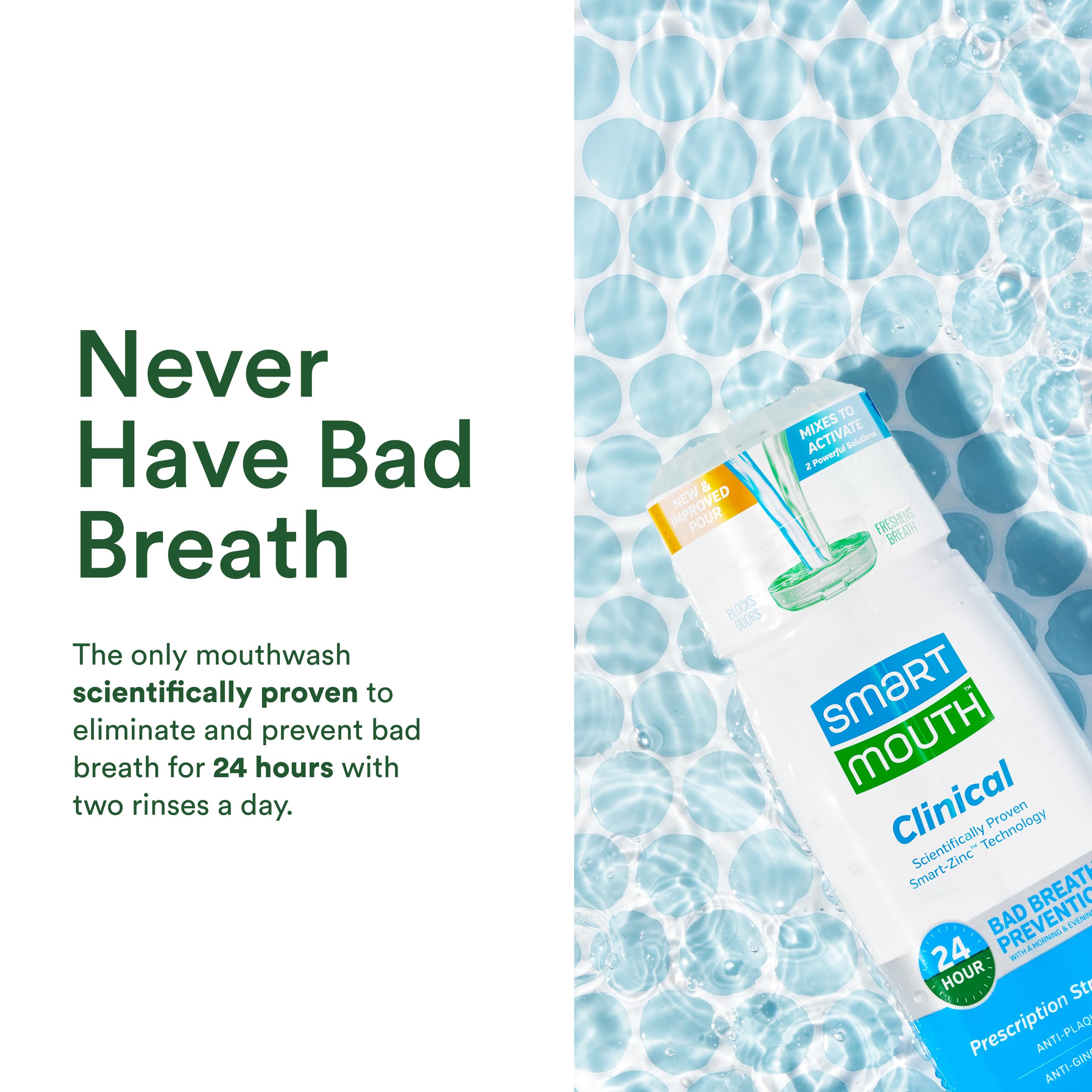 Alcohol-free mint mouthwash