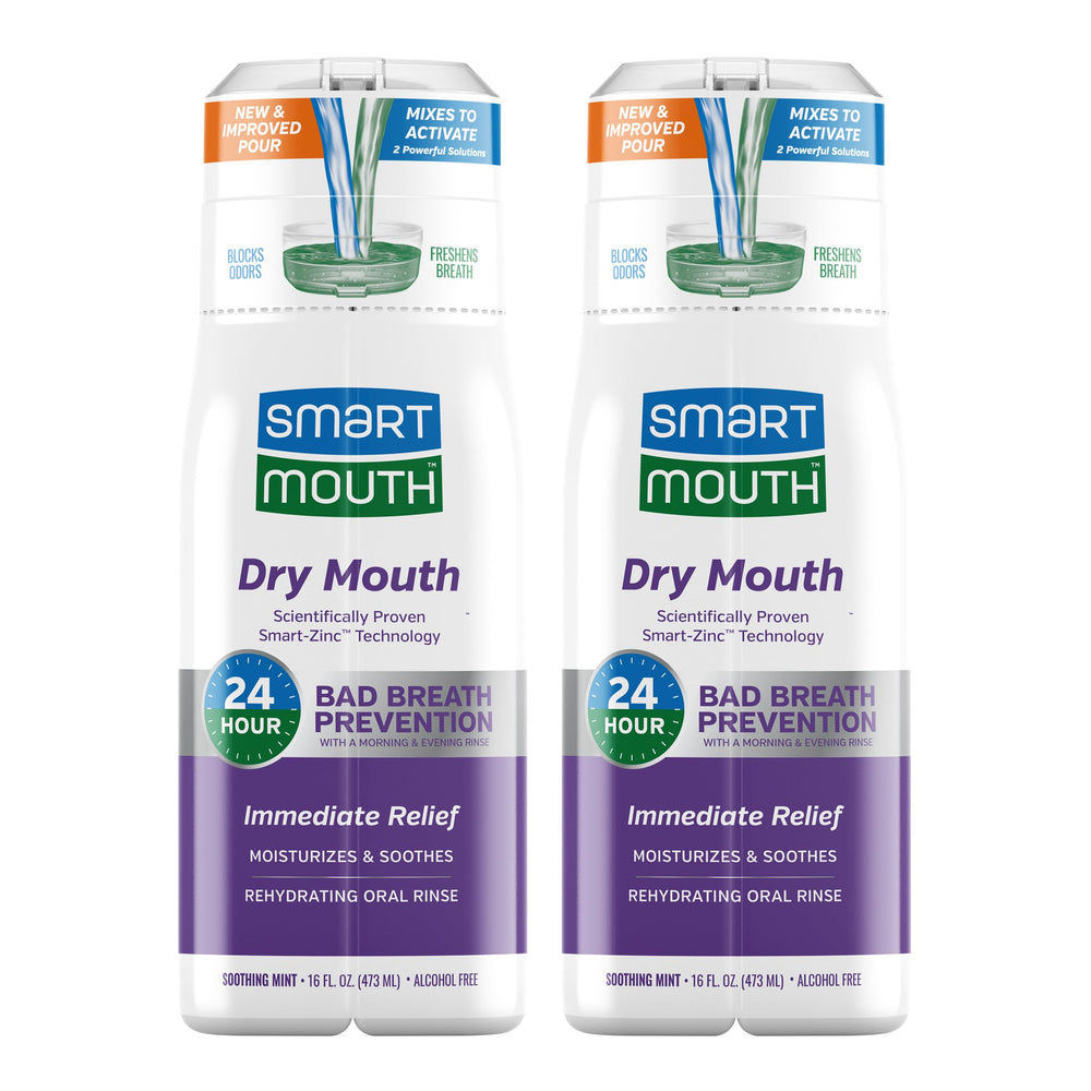 Hero image showing SmartMouth Activated Dry Mouth Mouthwash 2-pack